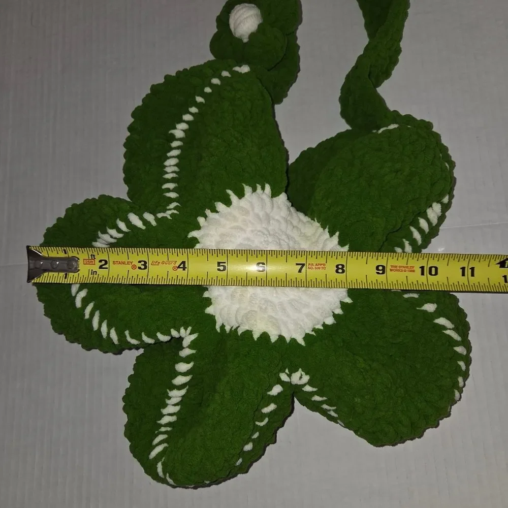 Flower Shape Hand Crocheted Shoulder Crossbody Bag